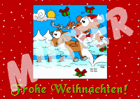 Weihnachtskarte "Elch" 