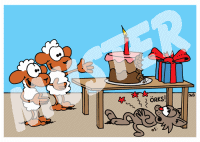 Geburtstagskarte "Torte"